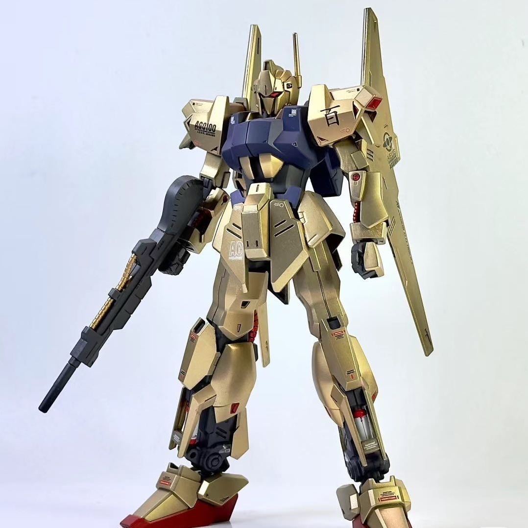 Model Kit Jms - HG 1/144 Spray-Painted Champagne Gold Newborn