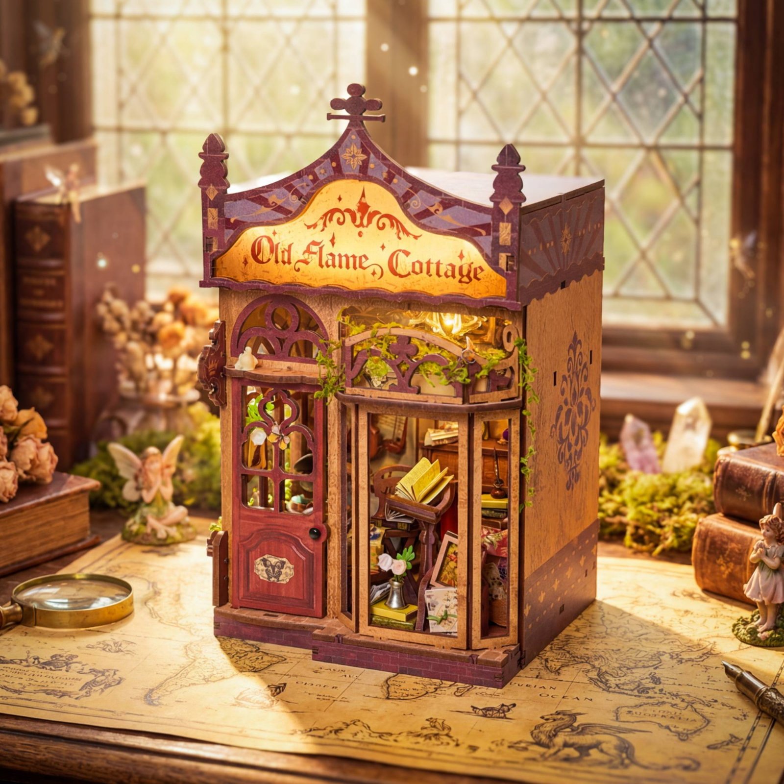 Model Kit Vintage - DIY Book Nook Kit Great Gift