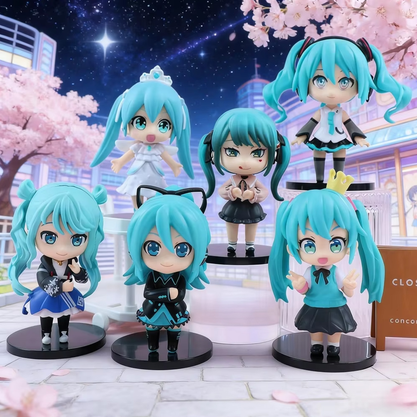 Model Kit Hatsune Miku - Hatsune Miku Chibi Figure Bundle –