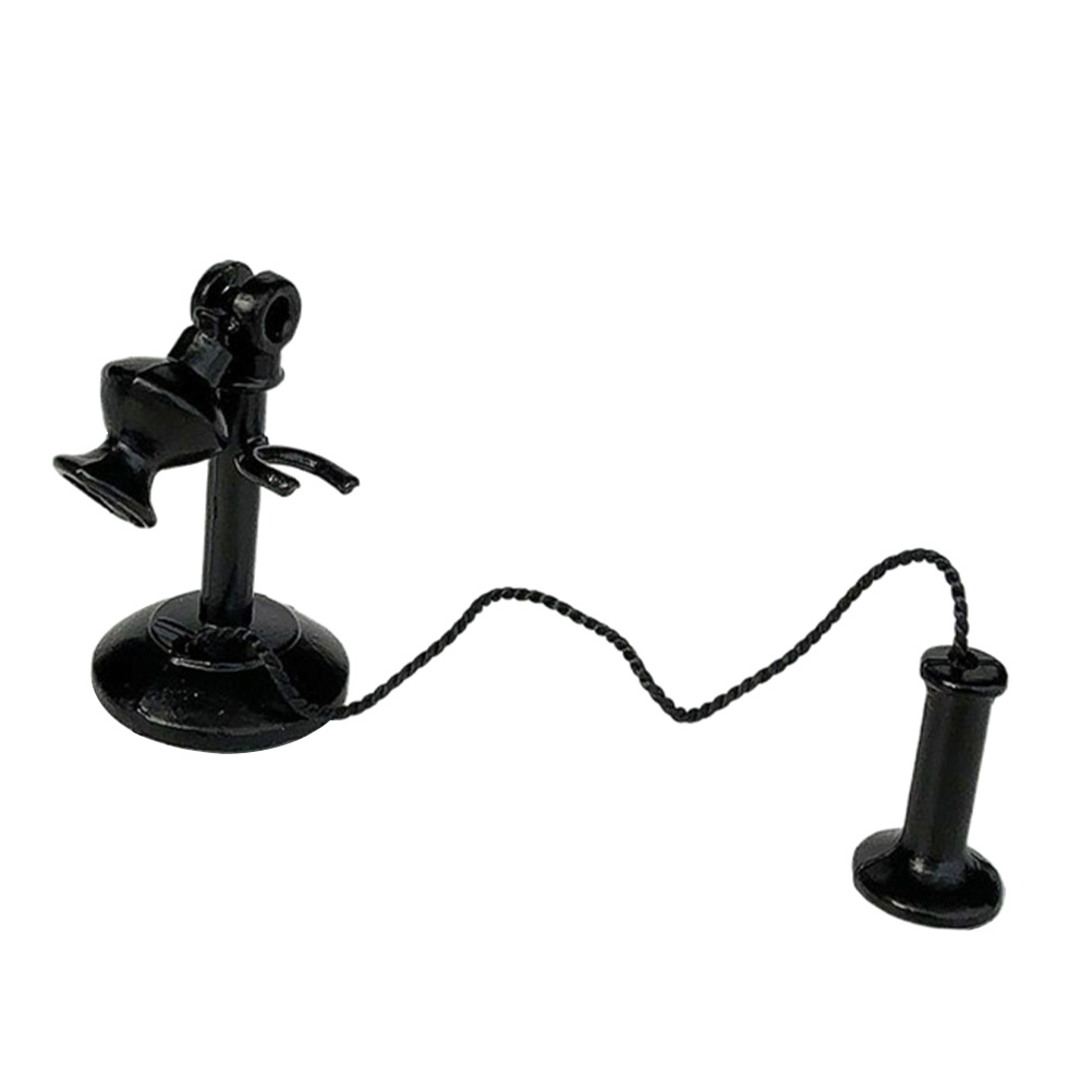 Model Kit Vintage - Vintage Telephone Model: Black Retro Iron