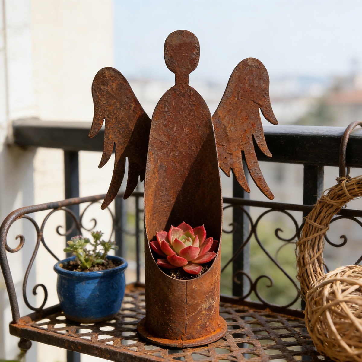 1Pc Iron Garden Sculpture, Vin - Model Kit Vintage ulasan dan harga