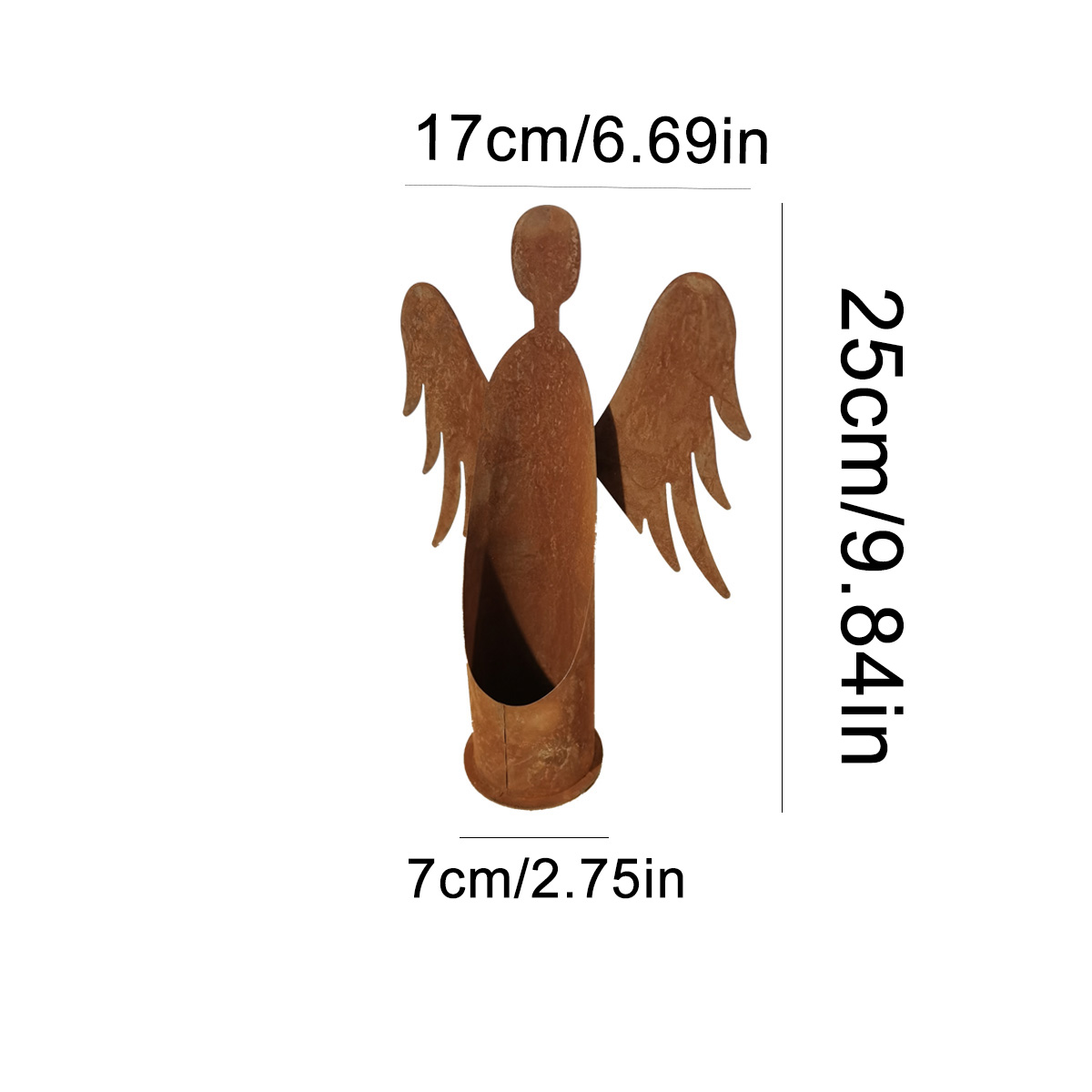 1Pc Iron Garden Sculpture, Vin - Model Kit Vintage ulasan dan harga