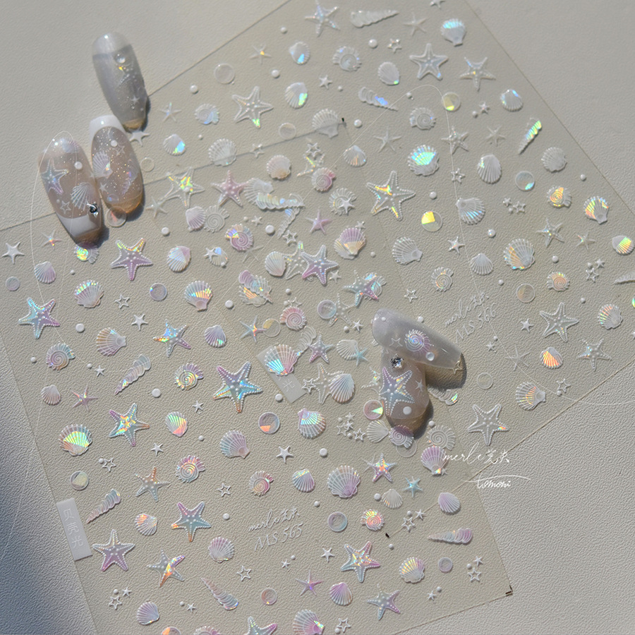 Flash Seashell Starfish Water  - Waterslide Decal Paper ulasan dan harga
