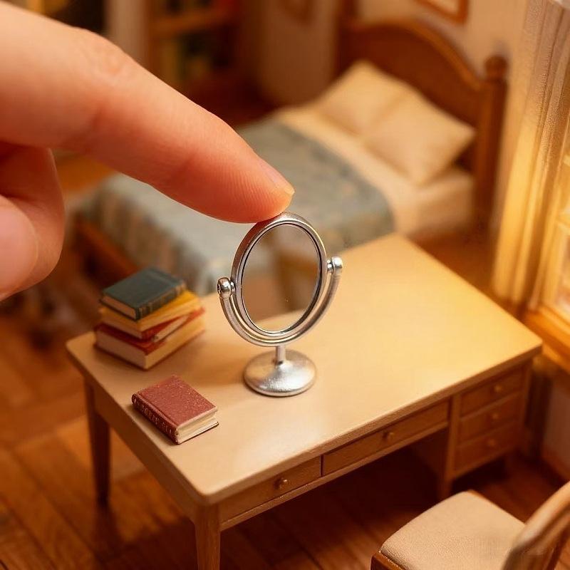 1Pcs Miniature Retro Mirror Dr - Model Kit Vintage ulasan dan harga