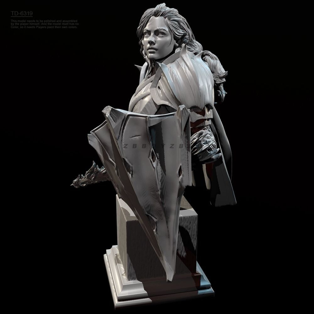 55mm 70mm Bust of A Female Kni - Model Kit Knight ulasan dan harga