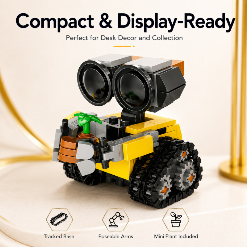 Mini Robot Building Blocks Set - Model Kit Display ulasan dan harga