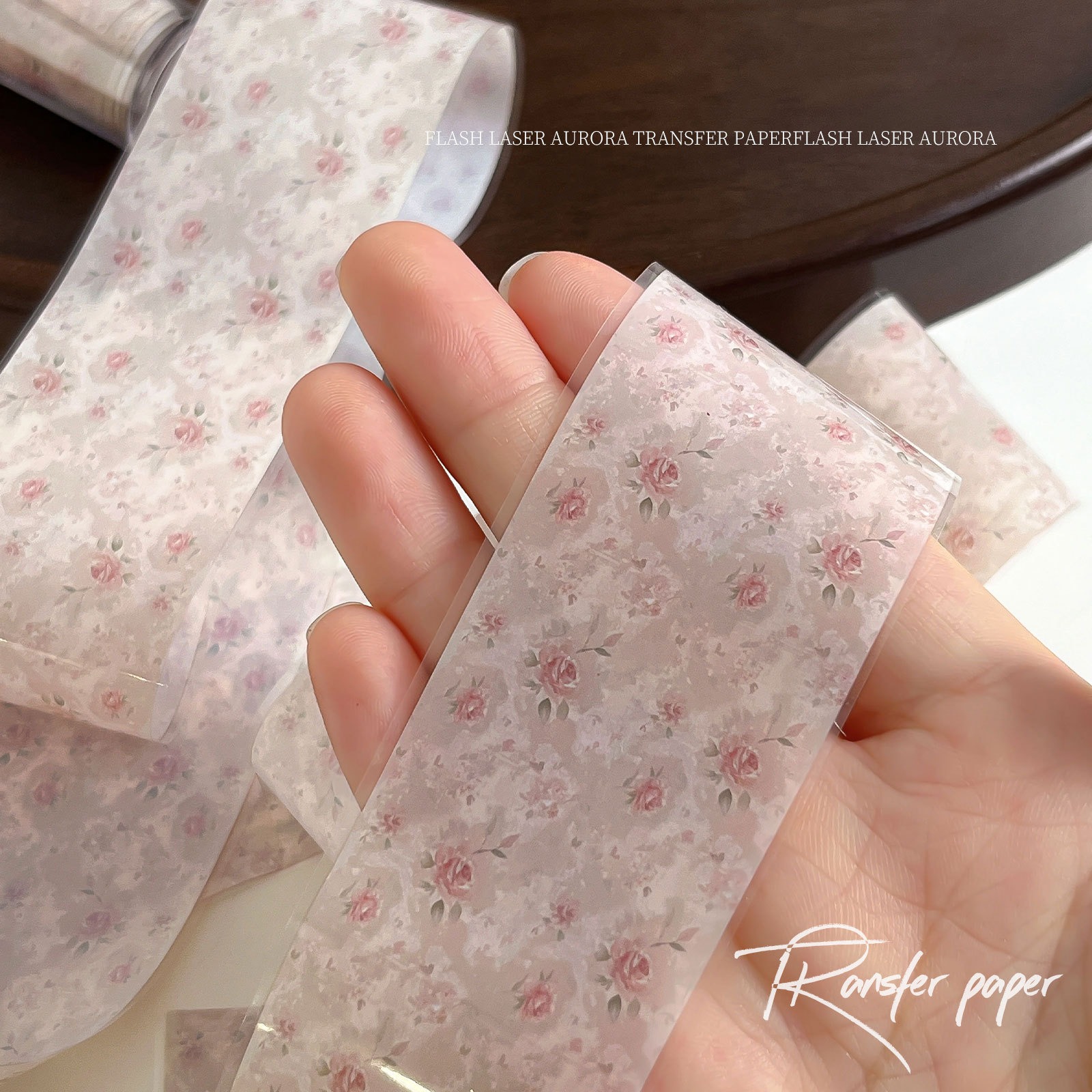 100cm Floral Nail Transfer Pap - Waterslide Decal Paper ulasan dan harga