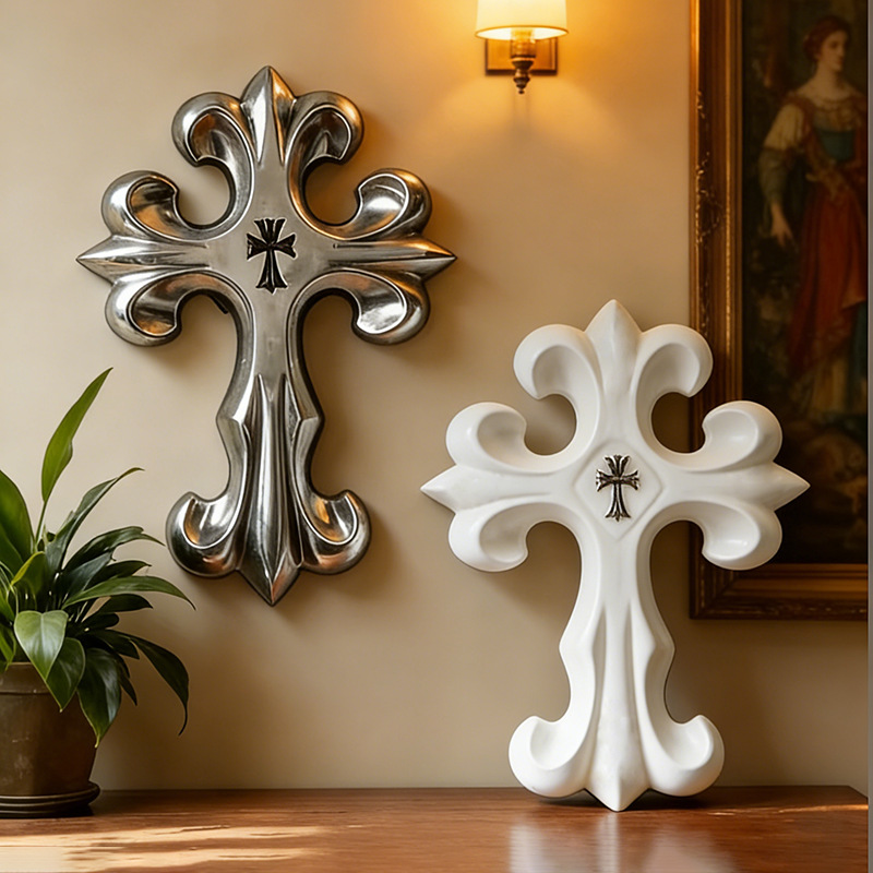 Retro Cross Wall Decor Gothic  - Model Kit Vintage ulasan dan harga