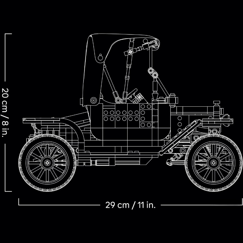 1060pcs Vintage Model T Car Bu - Model Kit Vintage ulasan dan harga
