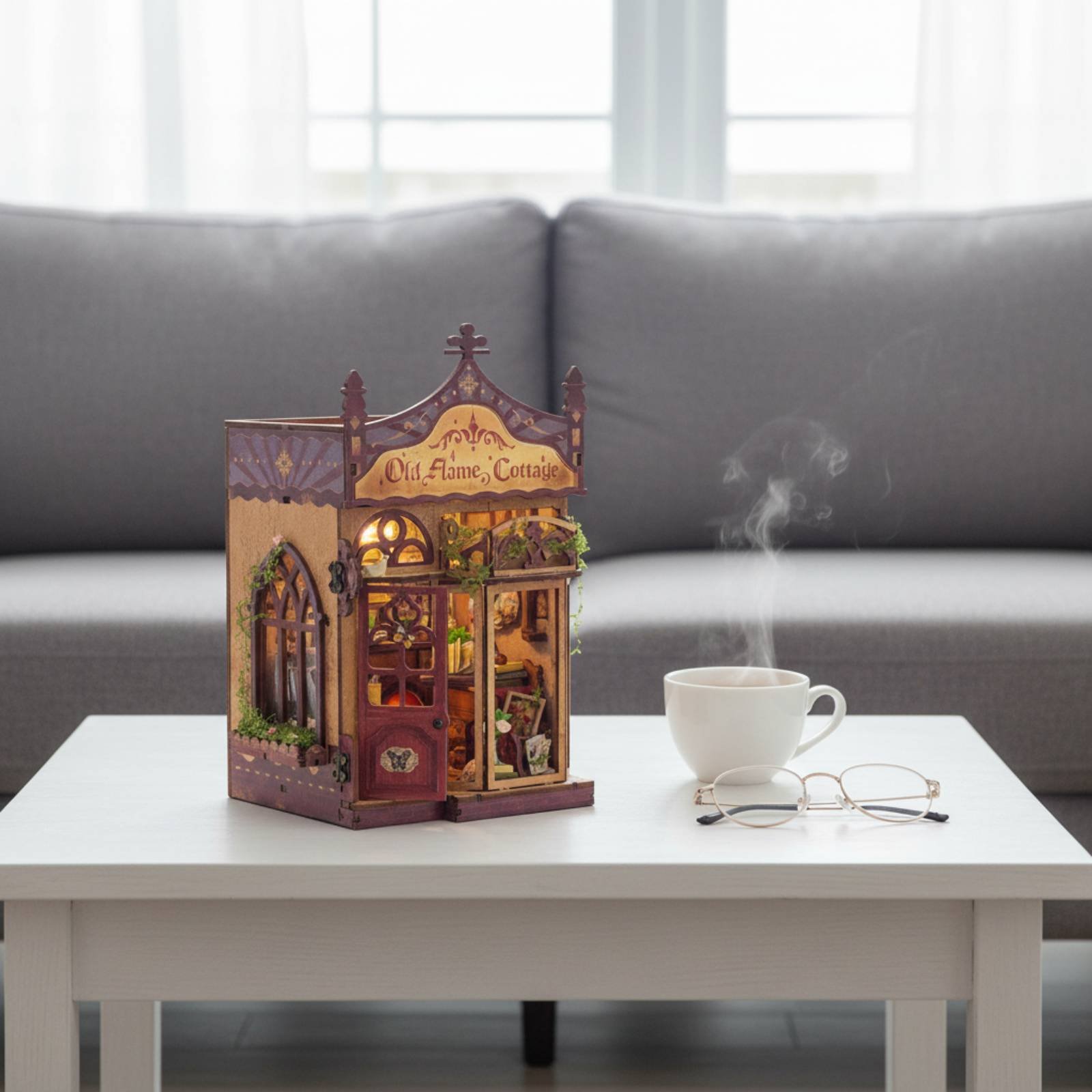 DIY Book Nook Kit Great Gift T - Model Kit Vintage ulasan dan harga