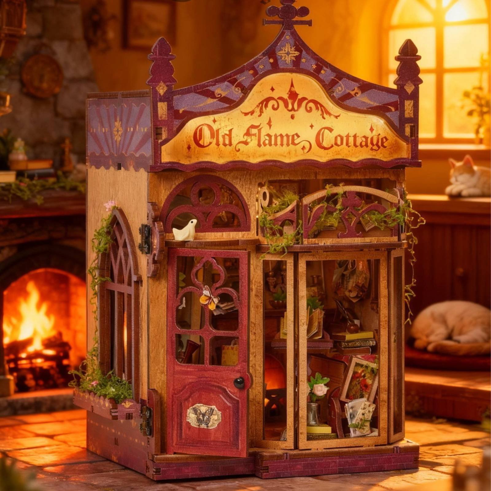 DIY Book Nook Kit Great Gift T - Model Kit Vintage ulasan dan harga