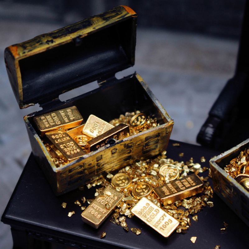 Retro Mini Treasure Chest With - Model Kit Vintage ulasan dan harga