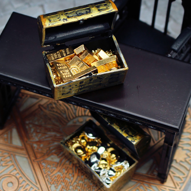 Retro Mini Treasure Chest With - Model Kit Vintage ulasan dan harga