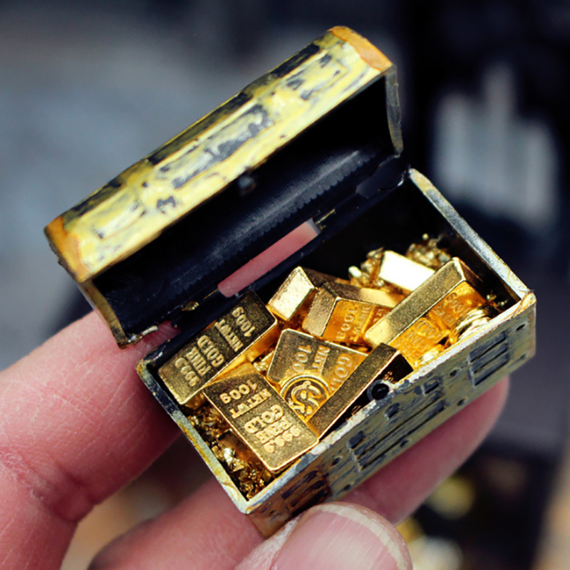Retro Mini Treasure Chest With - Model Kit Vintage ulasan dan harga