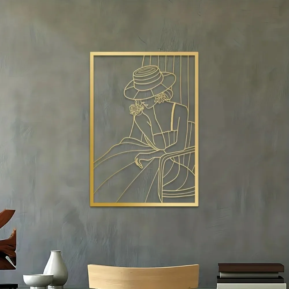 CIFBUY Metal Wall Art Vintage  - Model Kit Vintage ulasan dan harga