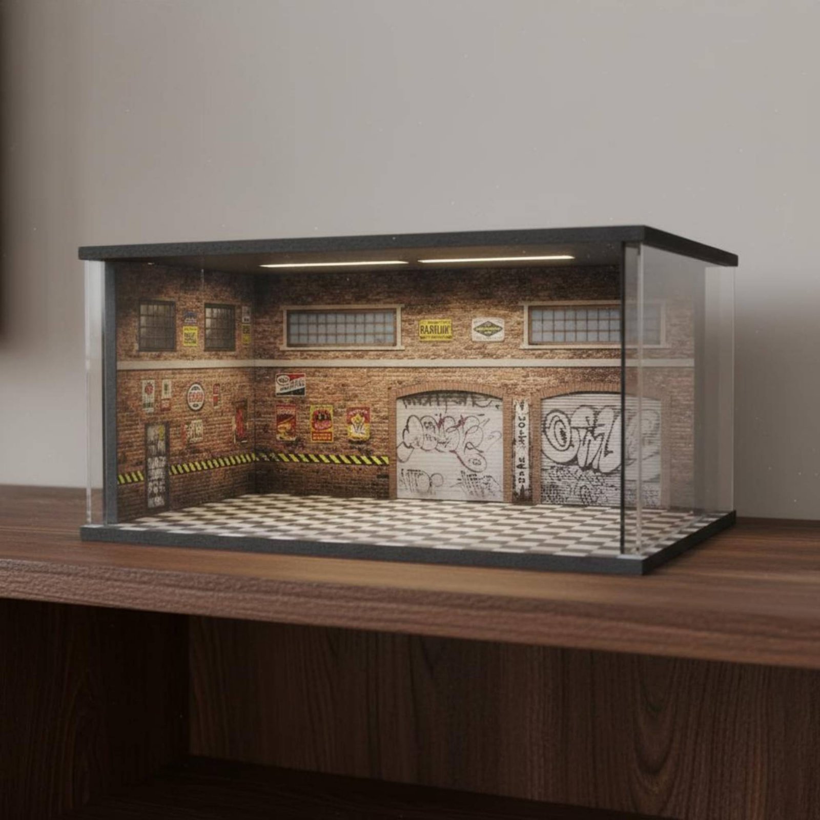Lighted Car Repair Shop Model  - Model Kit Display ulasan dan harga