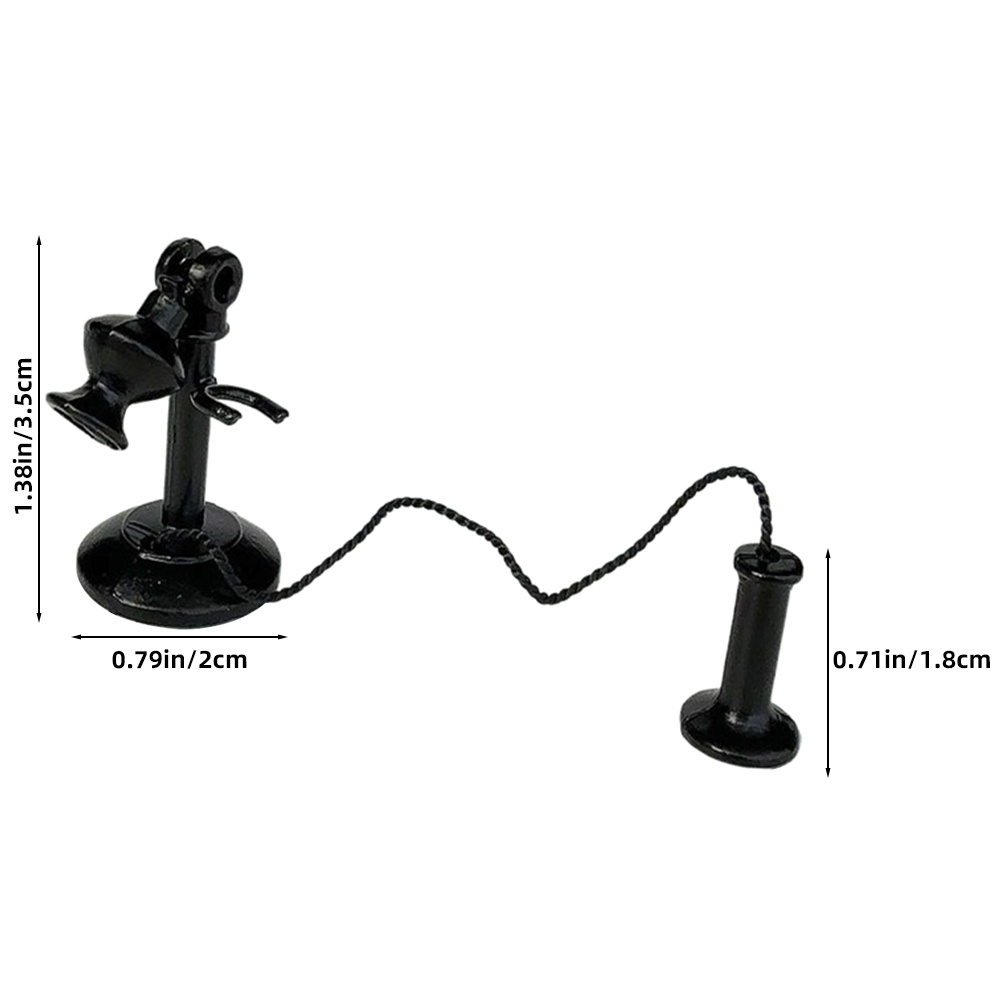 Vintage Telephone Model: Black - Model Kit Vintage ulasan dan harga