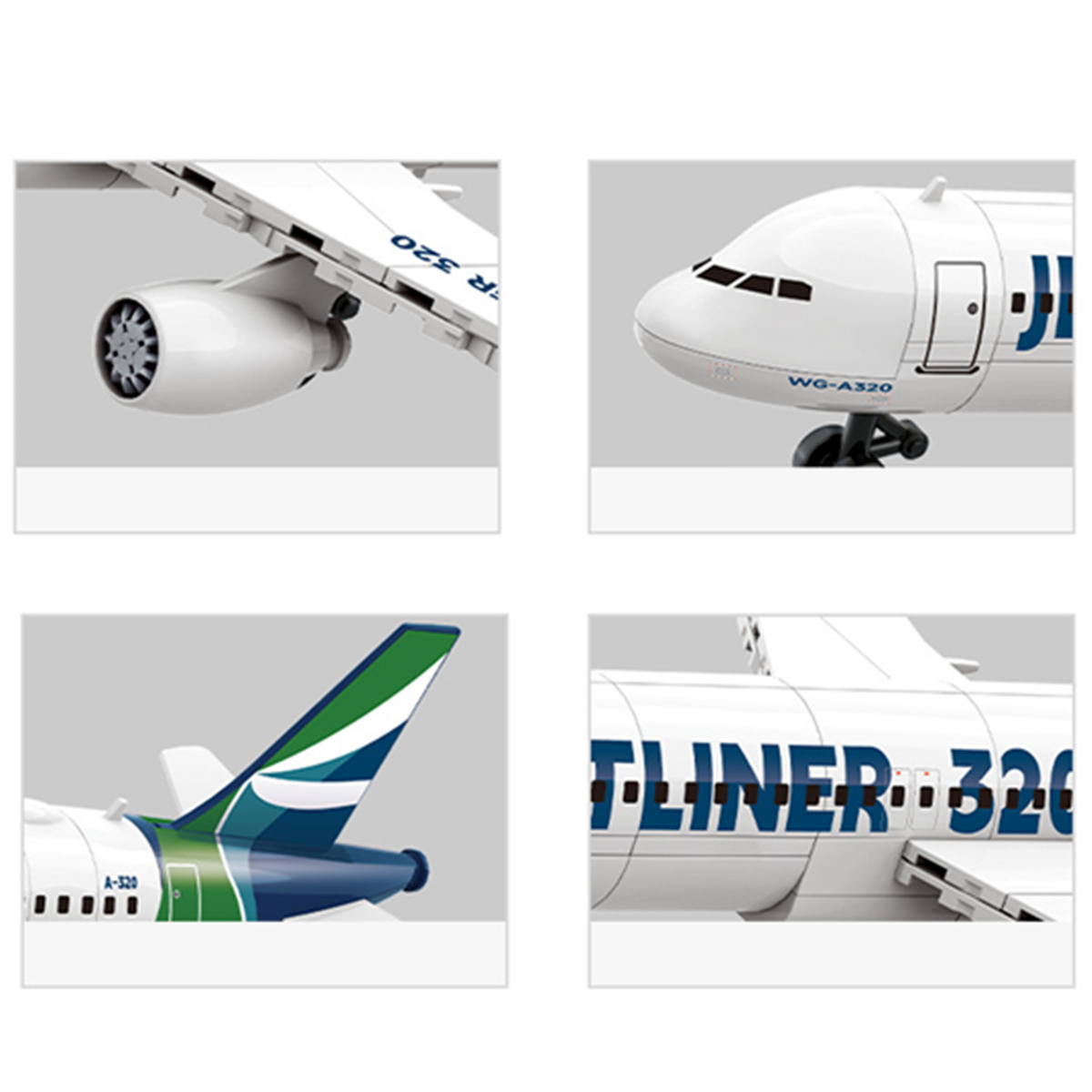 Model Airplane Aviation A320 A - Model Kit Display ulasan dan harga