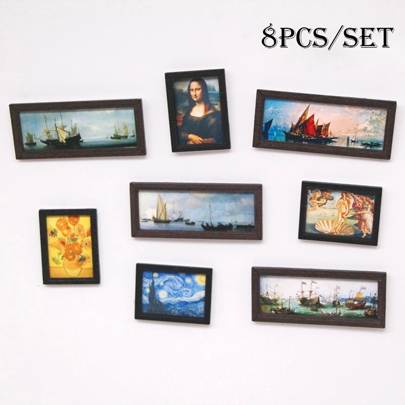 8Pcs/Set 1:12 Dollhouse Miniat - Model Kit Vintage ulasan dan harga