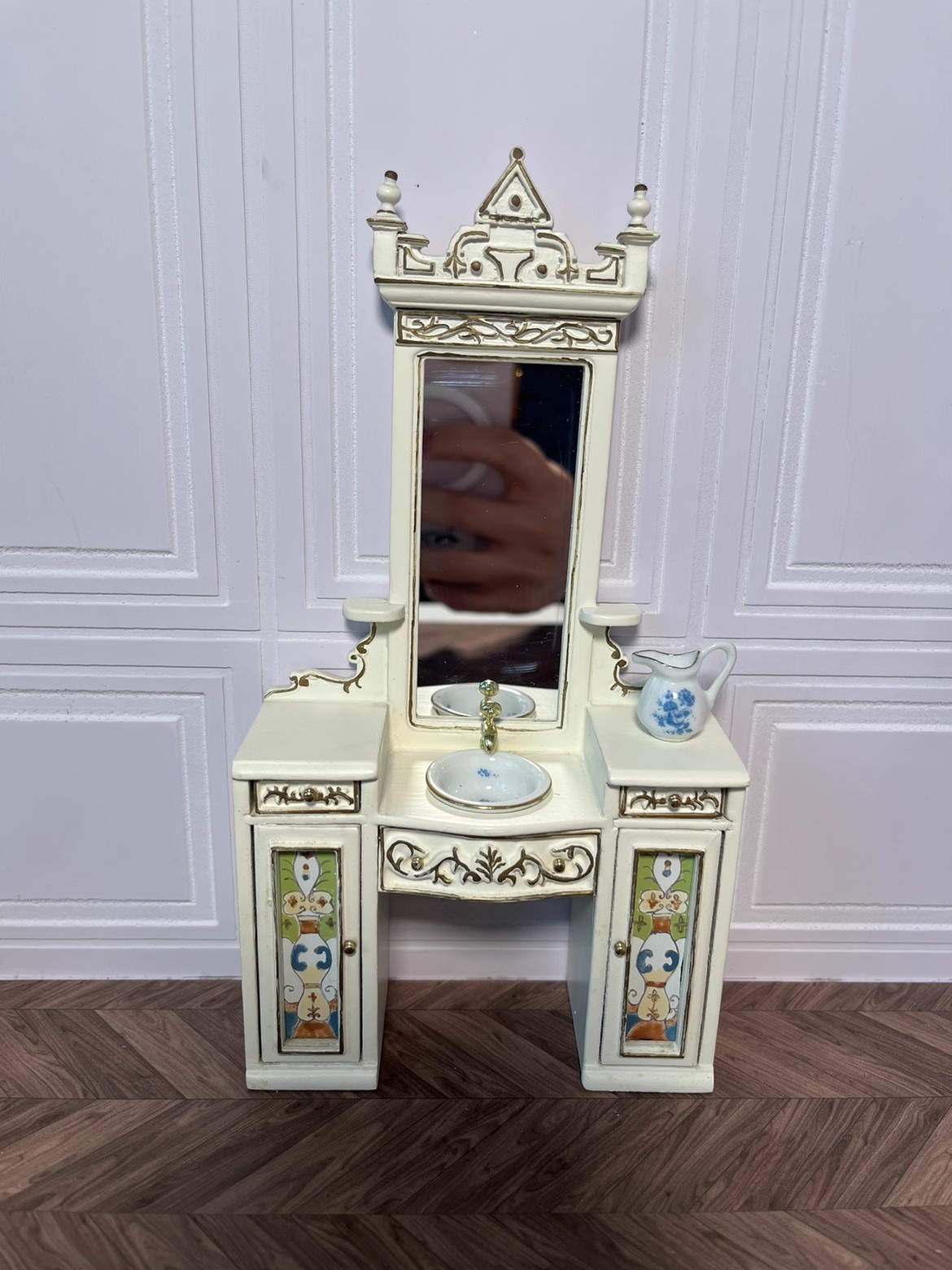 Miniature Dollhouse Furniture  - Model Kit Vintage ulasan dan harga